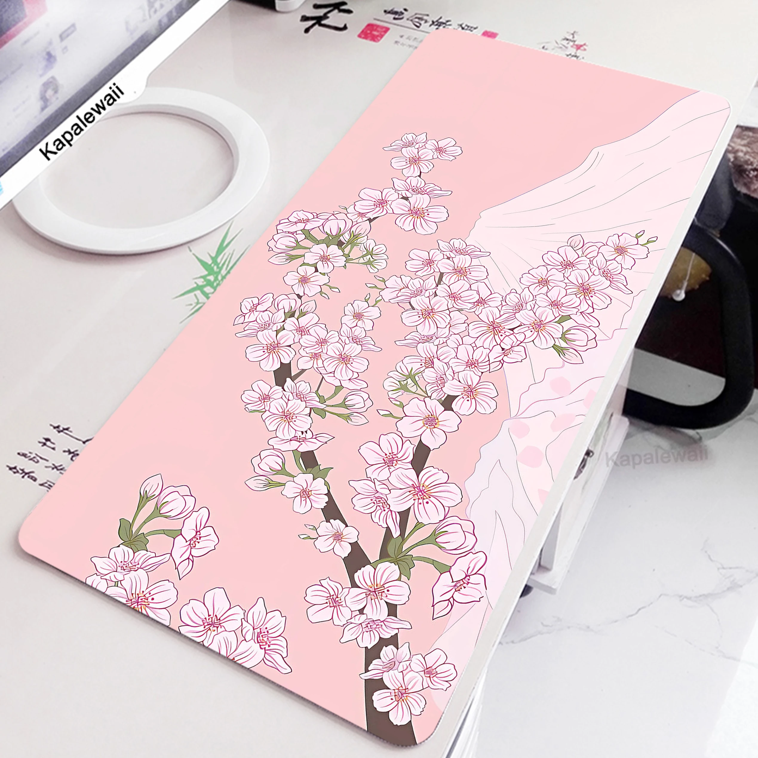 

Pink Mouse Pad Large Mouse Mat Laptop Office Mousepad Gamer Pads Keyboard Mat Big Non-slip Gamer Deskmat XXL Gamer Mousepads