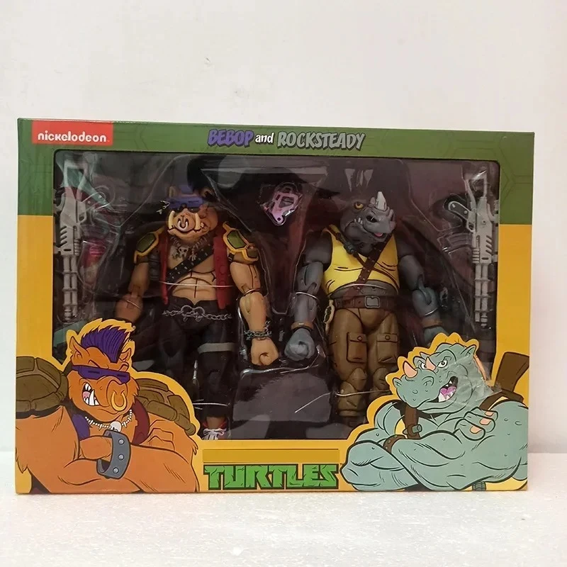 2 шт.компл. NECA шредер Michelangelo Foot Solder Donatello Krang фигурка Bebop Rocksteady черепаха фигурка игрушка (art.: 3920cf023e06b) - 3920cf023e06b