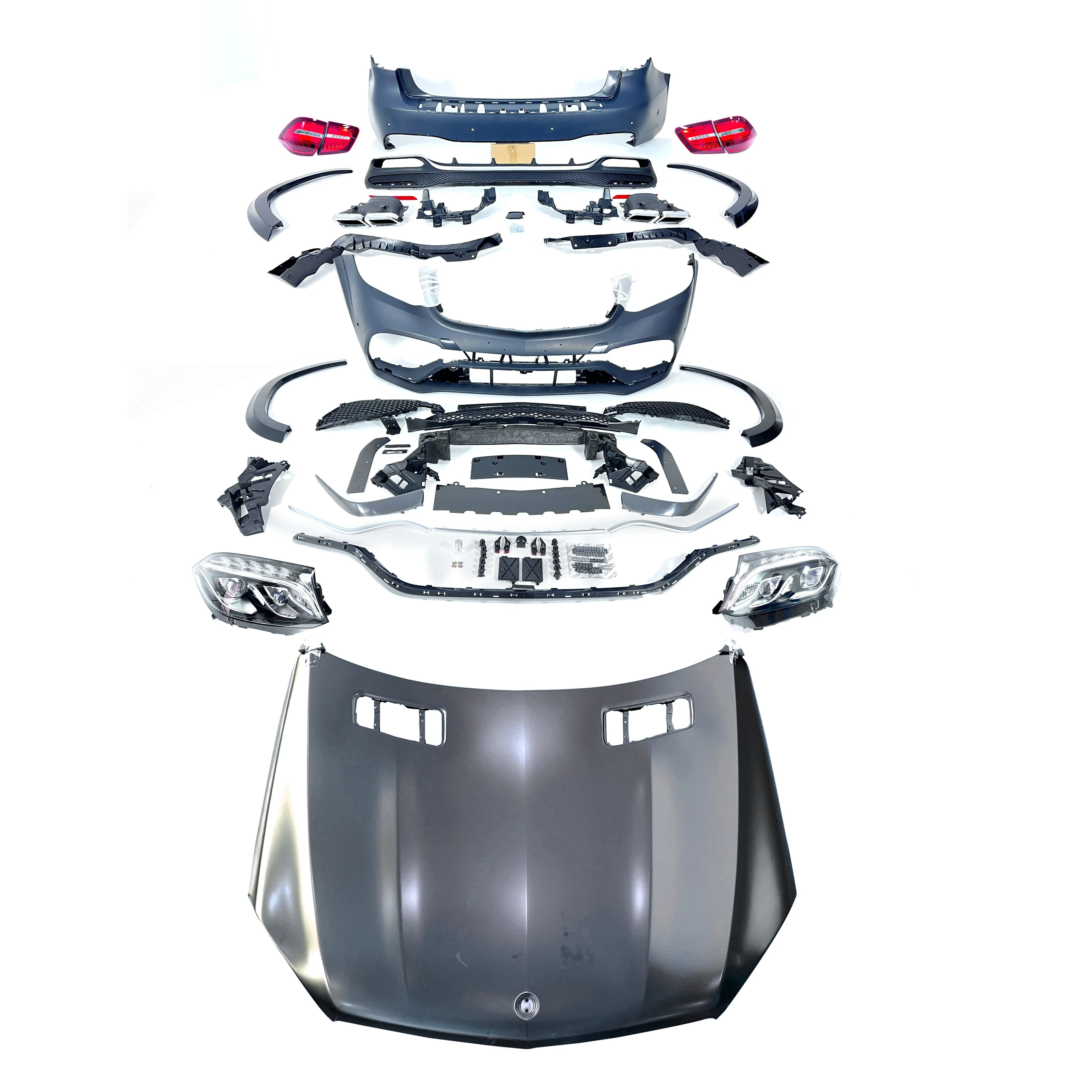 Комплекты обновления Landor Facelift для 13 14 15 Gl X166 Bodykit до 16-19 Gls Body Kit GLS63 2019 Mercedes-Benz