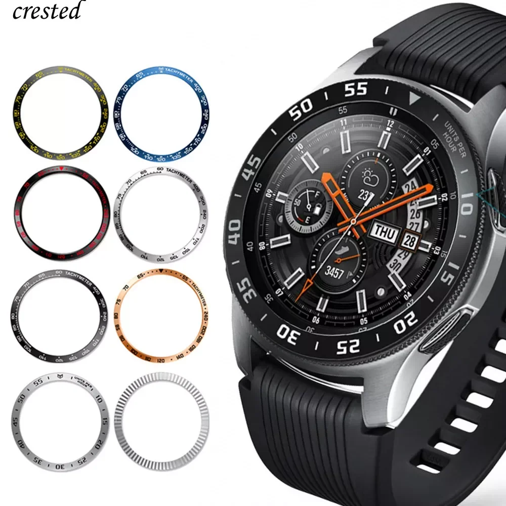 

Металлический чехол для Samsung Galaxy Watch 46 мм/42 мм, чехол для Gear S3 Frontier/Classic sport, клейкая Обложка, Безель, кольцо, аксессуары 46/42 3