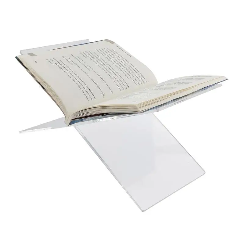 

Acrylic Book Holder X-Shaped Display Stand For Cookbook Recipe Menu Magazines Storybook Holder For Display And Reading Books