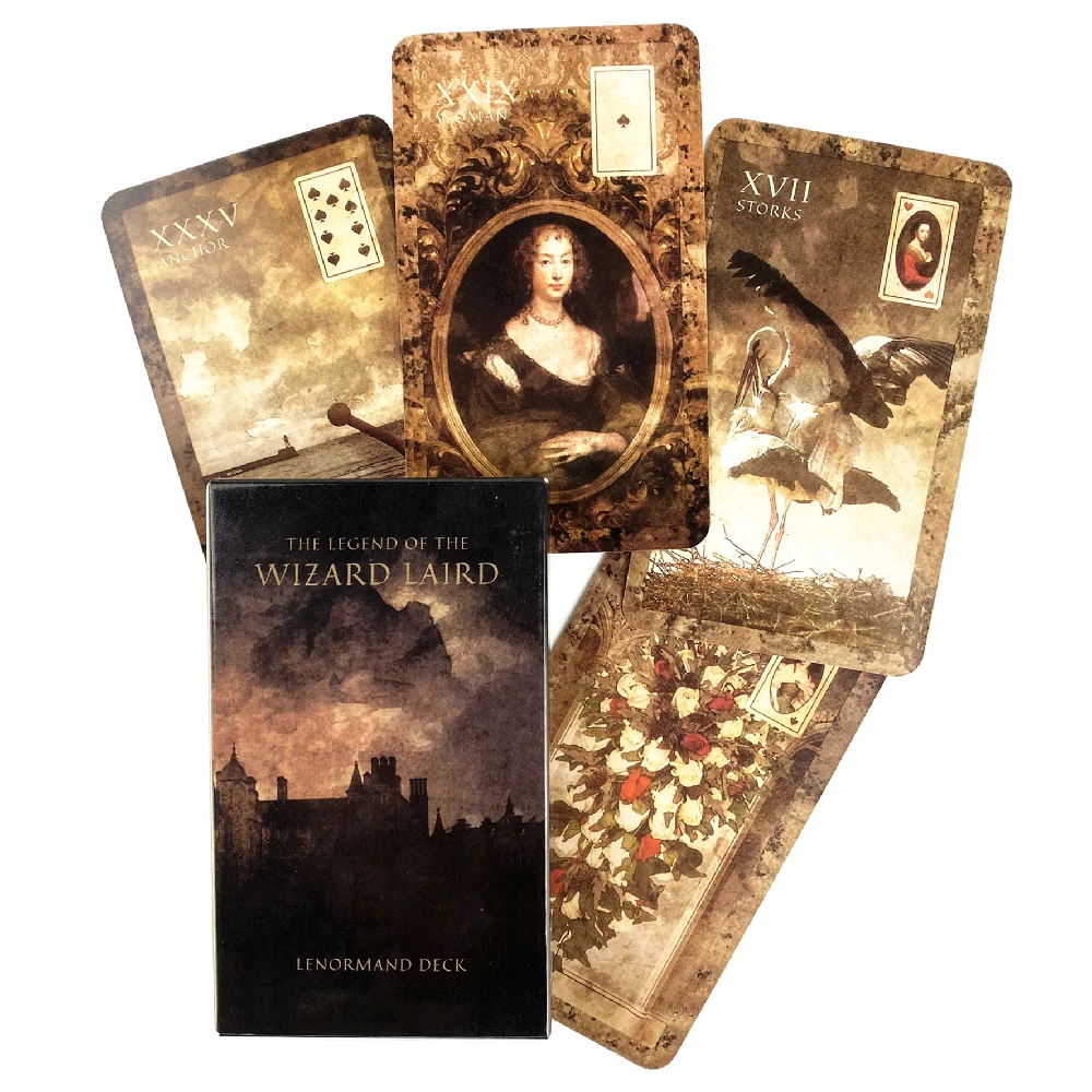 

The Legend of The Wizard Laird Lenormand Tarot Cards Fortune Telling Divination Tarot Cards Family Party Leisure Board Game