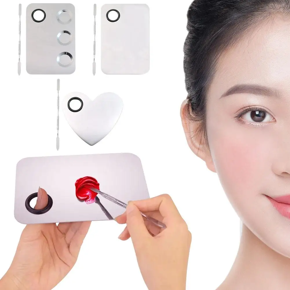 Палитра для смешивания макияжа улучшенный металлический лоток из нержавеющей