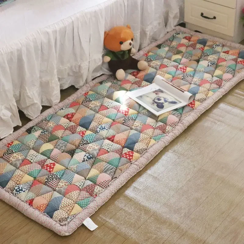 

Коврик для дивана в гостиную, утолщенный коврик для дивана, клетчатый коврик, нескользящий коврик, украшение для гостиной, коврик для сиденья, всесезонный татами-коврик