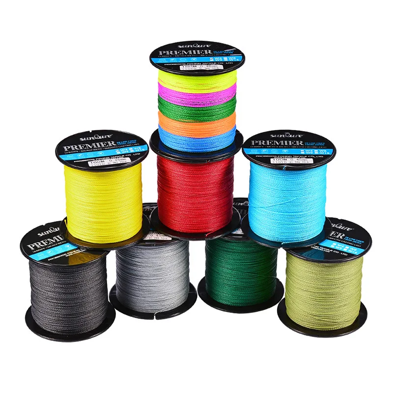 

4 Strand 100M PE Braided Fishing Line Japan Super Strong Multifilament 6-100LB Fishing Line for Carp Fishing Wire