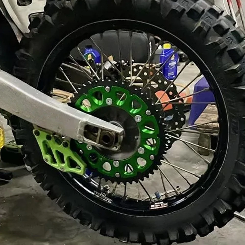 Фото Задняя звездочка из алюминия CNC 428 для Kawasaki KLX125/140/150, KLX150L, KLX140G, D-tracker150/125, KX65, RM65, KLX 125 2010-2014 №2