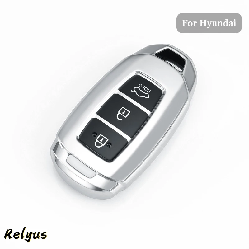 

Car TPU Key Case Cover Key Shell Fob Keychain for Hyundai i30 IX35 Kona Encino Solaris Azera Grandeur Ig Accent TM Santa Fe