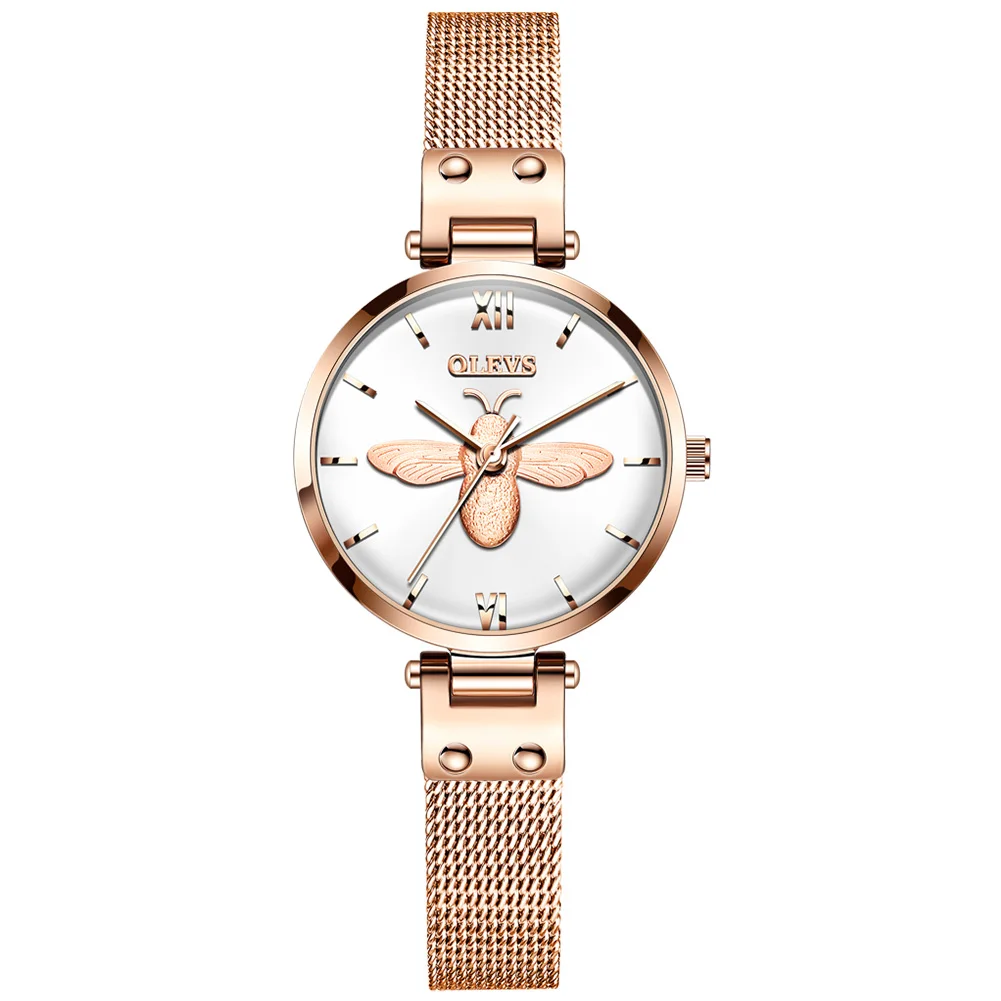 

OLEVS Dial Mesh Bracelet Watch Waterproof Quartz Ladies Watch