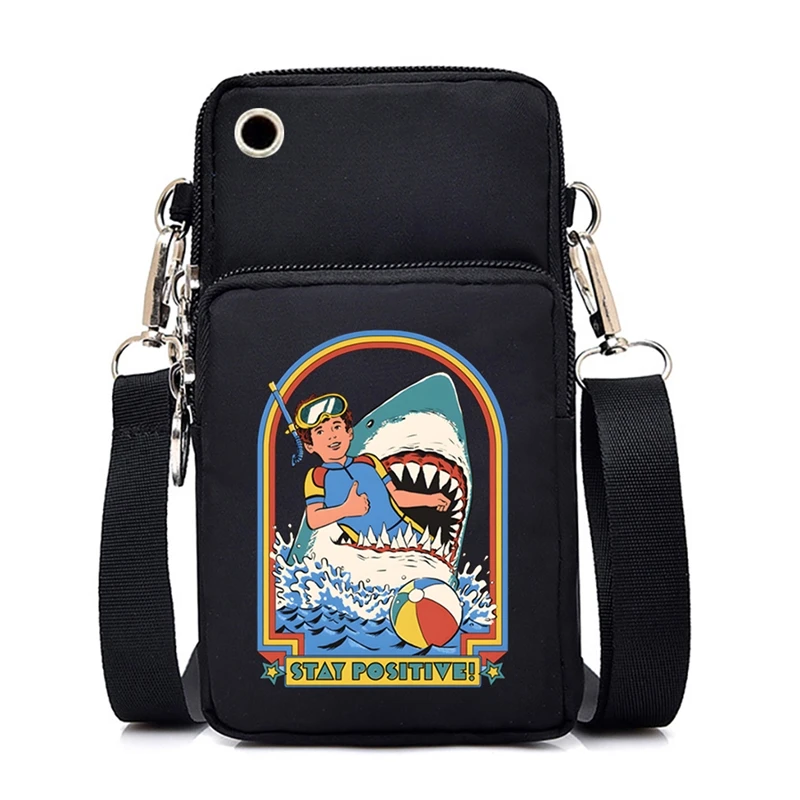 Сатана Демон сумки для мобильных телефонов женщин ужас дьявол ретро сумка на