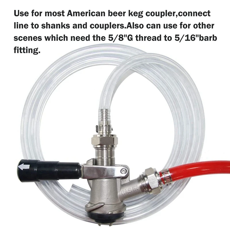 8 шт. фитинги из нержавеющей стали комплект коннекторов для пивных линий