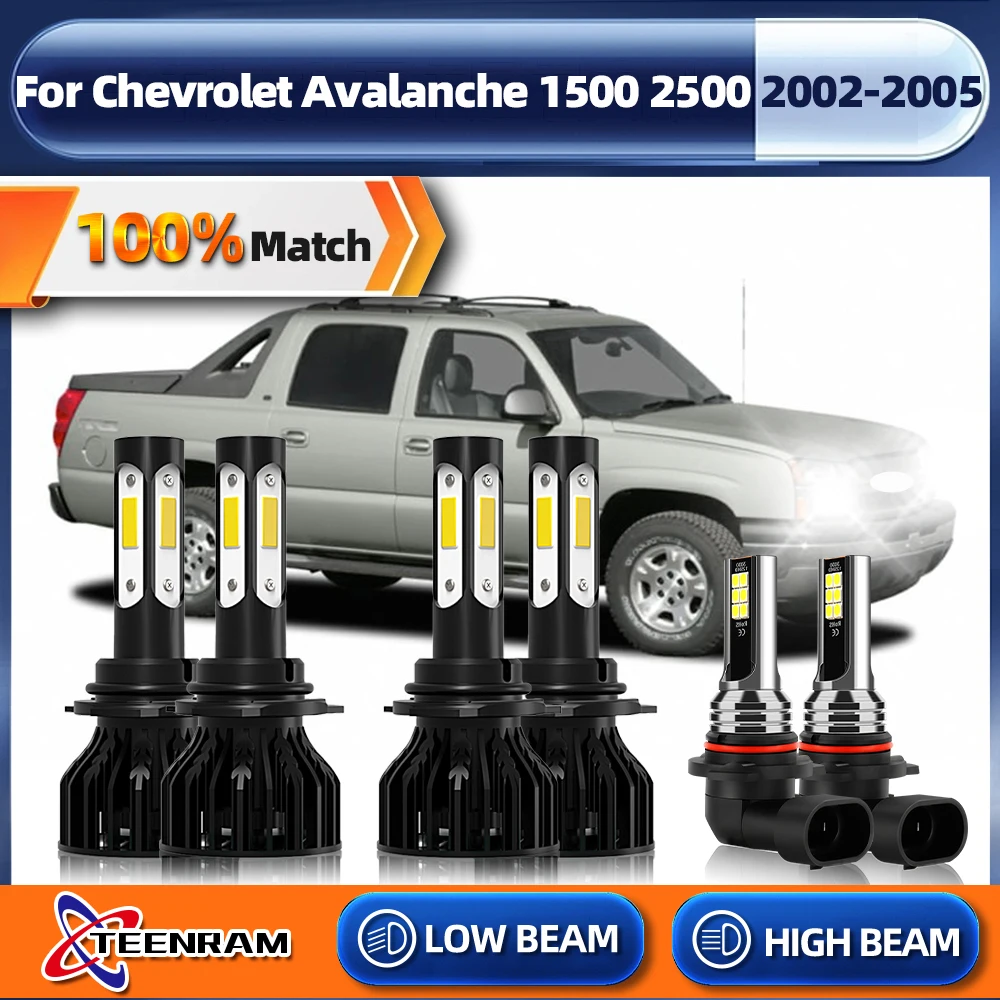

Автомобильные светодиодные лампы для фар 360 Вт 60000LM 9005 HB3 9006 HB4 Автомобильная светильник противотуманная фара для Chevrolet Лавина 1500 2500 2002 2003 2004 2005