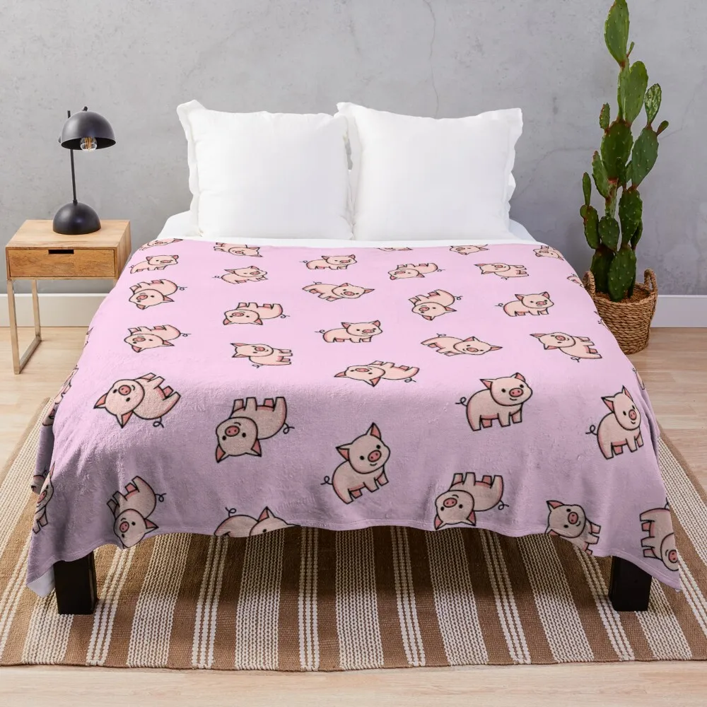 

Pom Pom Blanket Fur Blanket Weighted Pig Throw Blankets