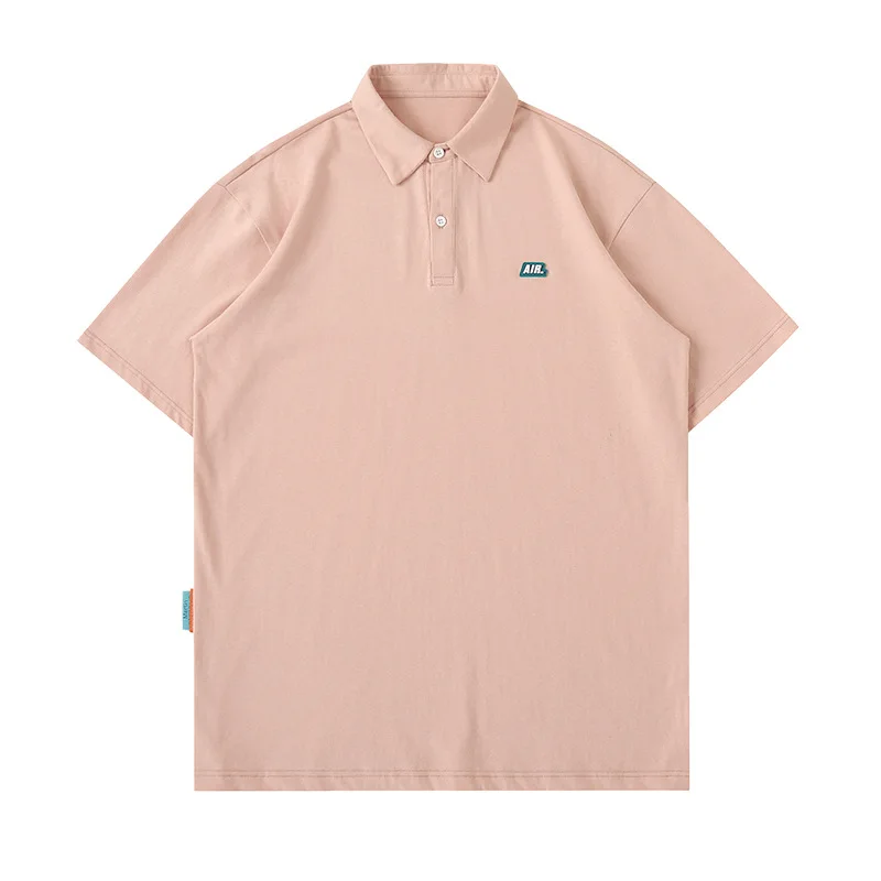 Men's Polo Shirt 2021 Summer New Simple and Versatile Loose Cotton Short-sleeved T-shirt Men