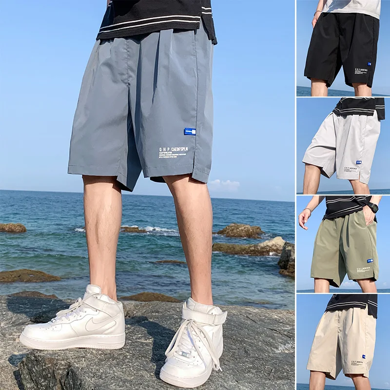 

Summer Men's Casual Shorts Five-Point Pants Loose Large Size Ultra-Thin Handsome Fashion Printing Trend All-Match Straight Pants