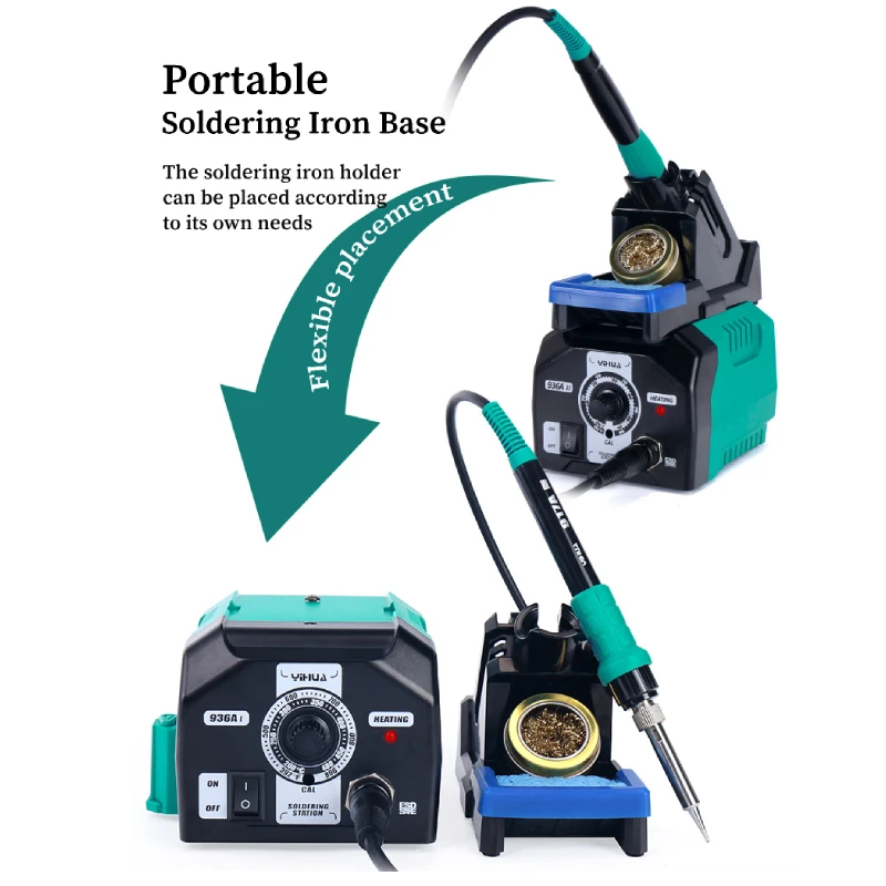 Высокое качество YIHUA 939D + III 110 Вт с регулируемой температурой цифровой дисплей