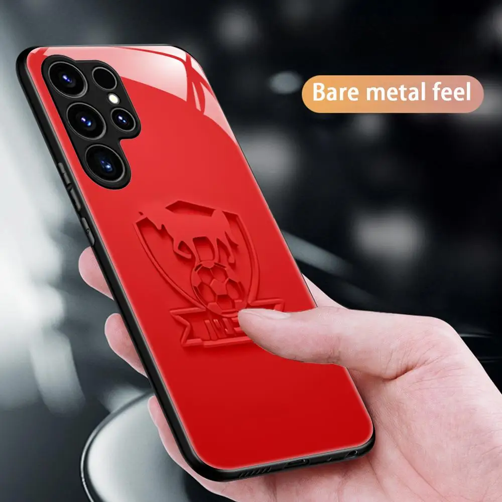 Фото Популярный чехол для телефона Bnei Sakhnin для Samsung S26 S25 S24 S23 S22 S21 S20 Plus Ultra, стеклянный магнитный чехол №4
