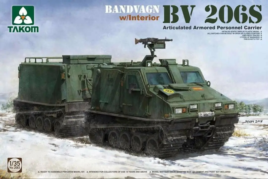 

TAKOM 2083 1/35 Scale BV 206S BANDVAGN w/Interior Plastic Model Kit