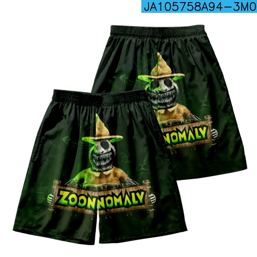 Мужские пляжные шорты Zoonomaly штаны из полиэстера с мультяшным принтом и