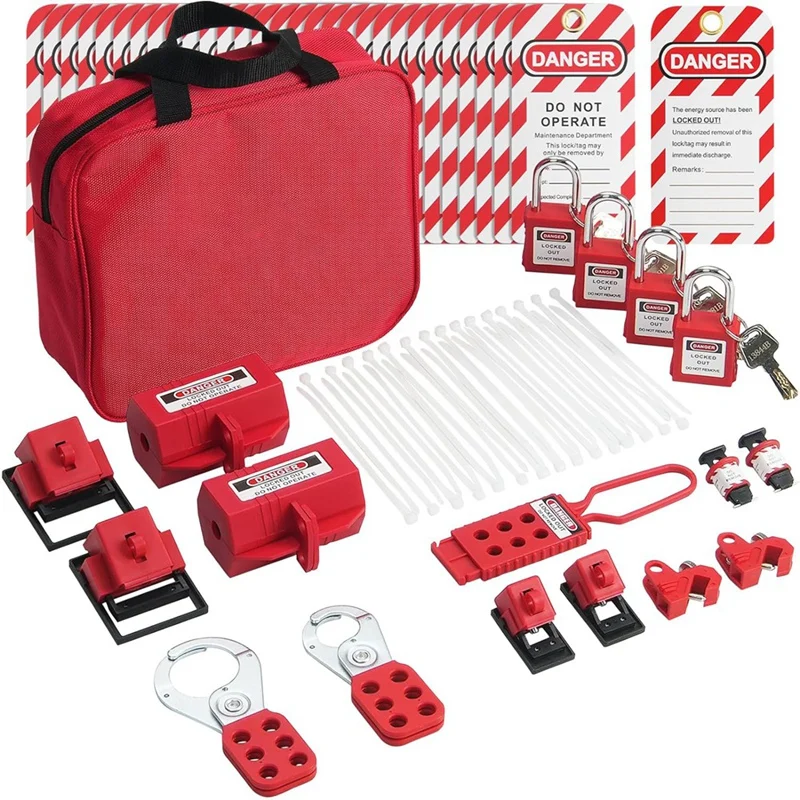 Комплект электроблокировки Tagout 47 шт. Блюконы автоматического выключателя