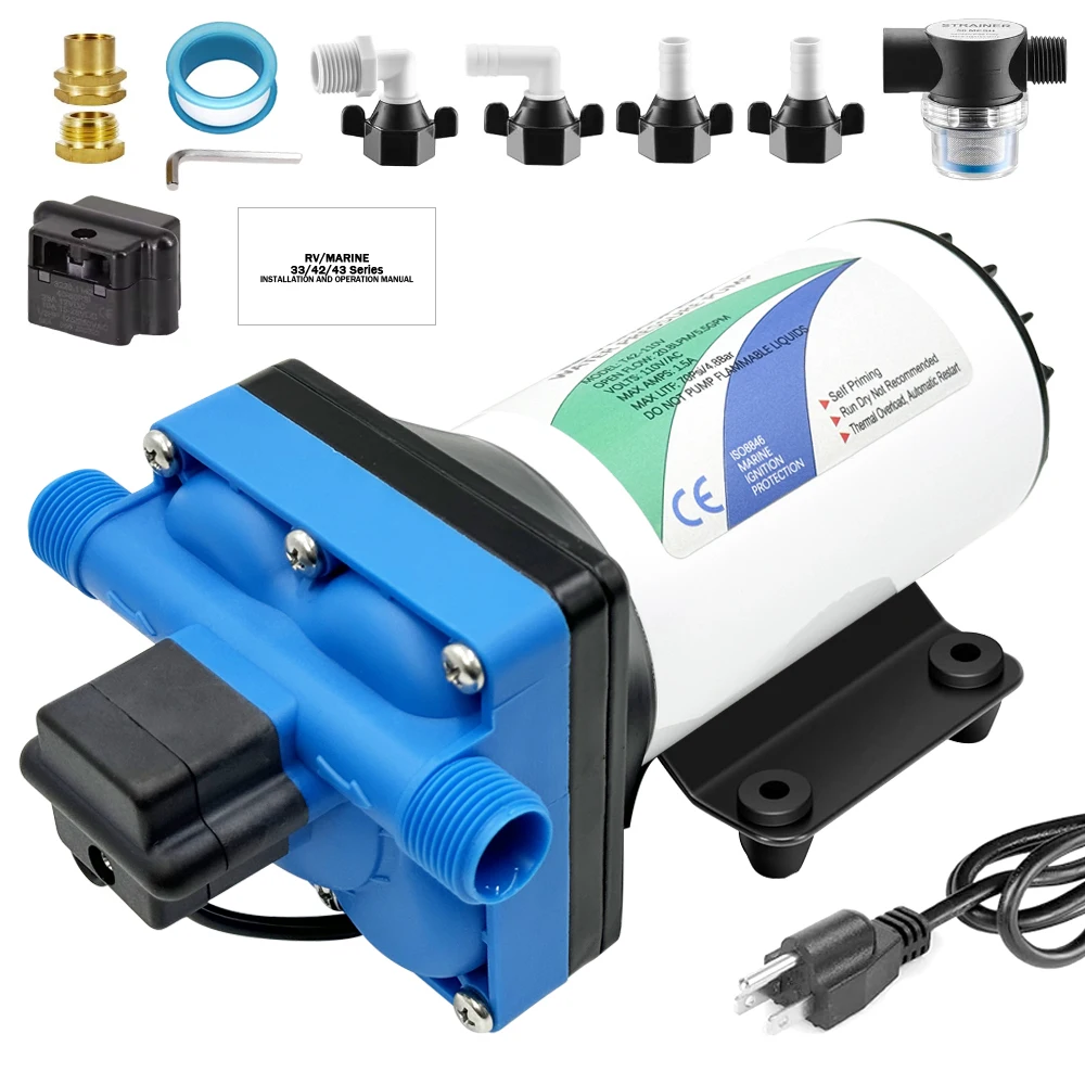 Диафрагменный насос постоянного тока 12 В/110 В gpm 70 фунтов на кв. дюйм идеально