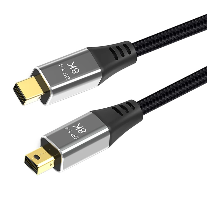 

Мини DP штекер-штекер HD адаптер кабель Mdp Conver 8K @ 60 Гц для компьютера ноутбука дисплея 2 м