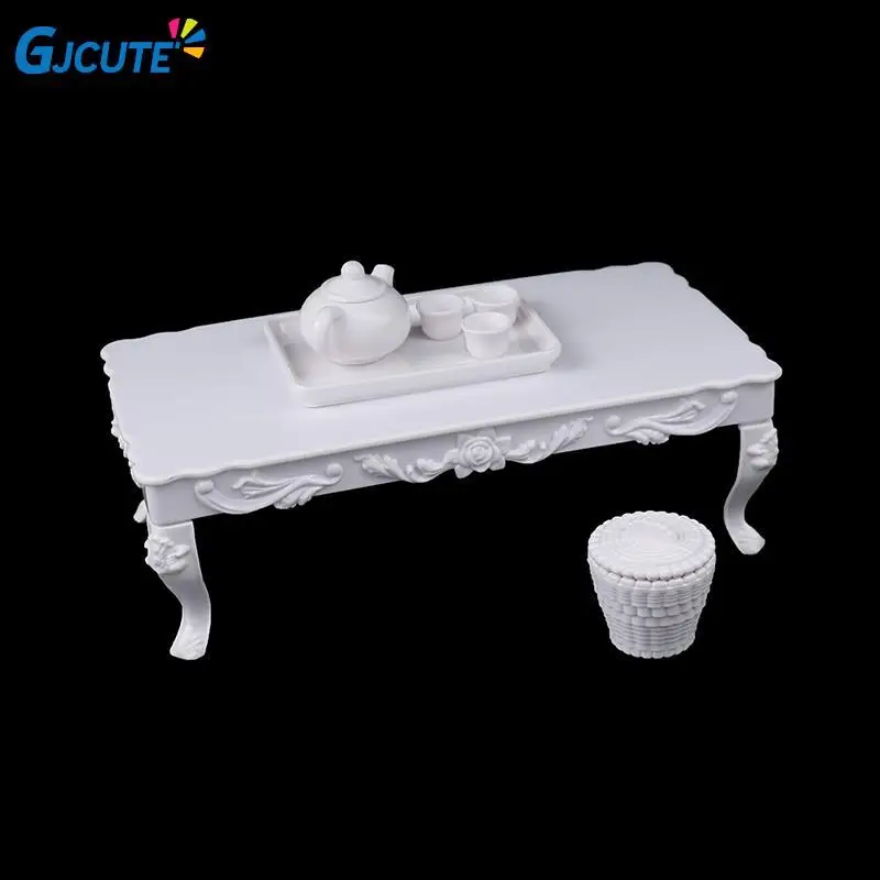 

1:12 Dolls House Miniature Cups Pot Set Direction Furniture Table Toys Dollhouse Accessory White
