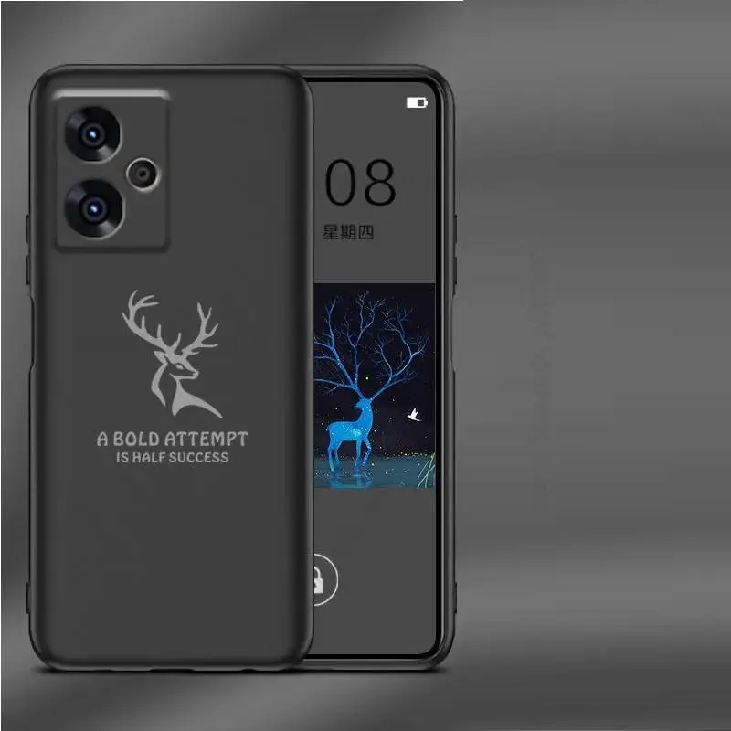 

Fundas For ZTE nubia Z50 Z40S Pro Soft Silicone Matte Phone Case For Axon 41 40 Ultra 5G Cartoon Elk Deer Head Shockproof Cover