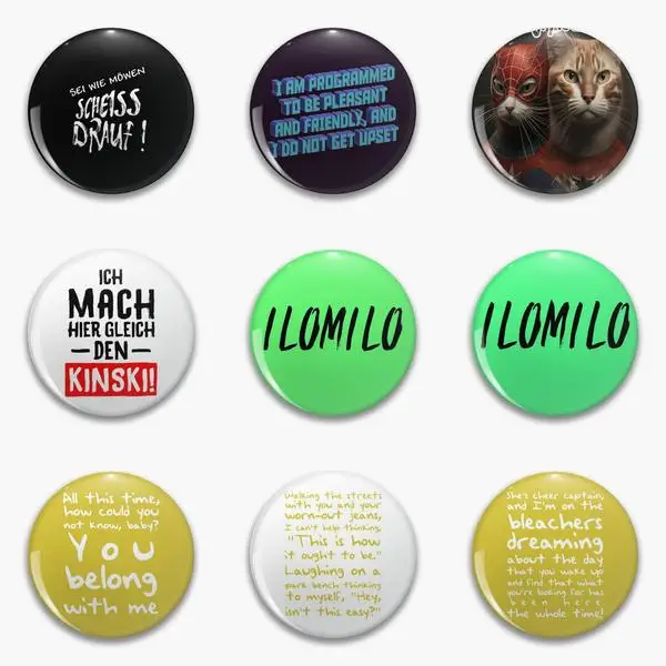 Не расстраивайтесь, будьте как чайки, голодный это Сделай меня, мягкая пуговица, женская модель, воротник, металлическая деталь, креативный подарок