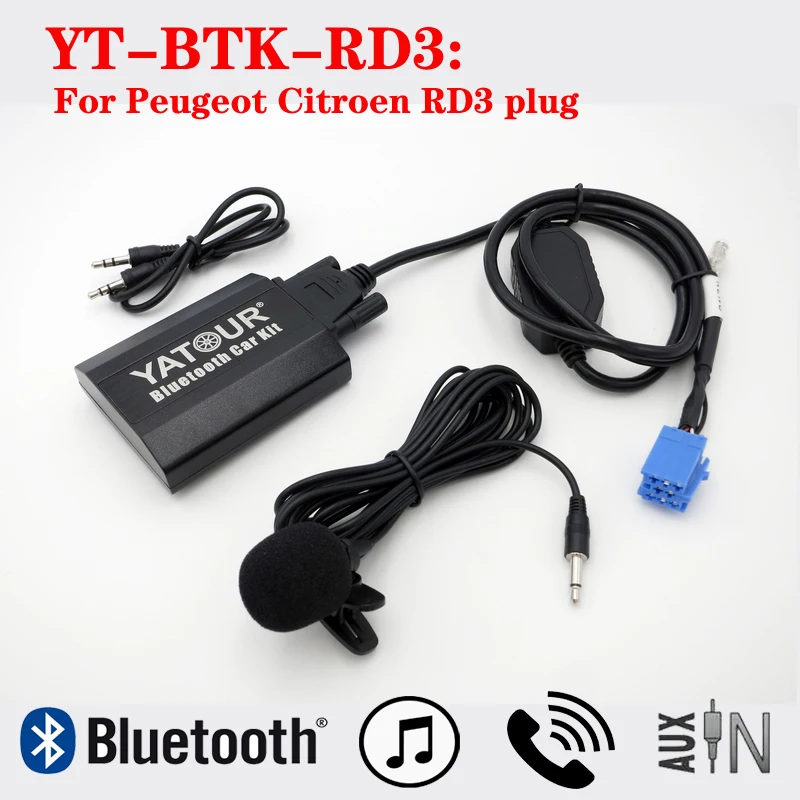 

Для Peugeot Citreon 106 2006 206 206CC 307 406 C3 C4 C8 Xsara RD3 Yatour BTK Bluetooth музыкальный адаптер для телефонных звонков