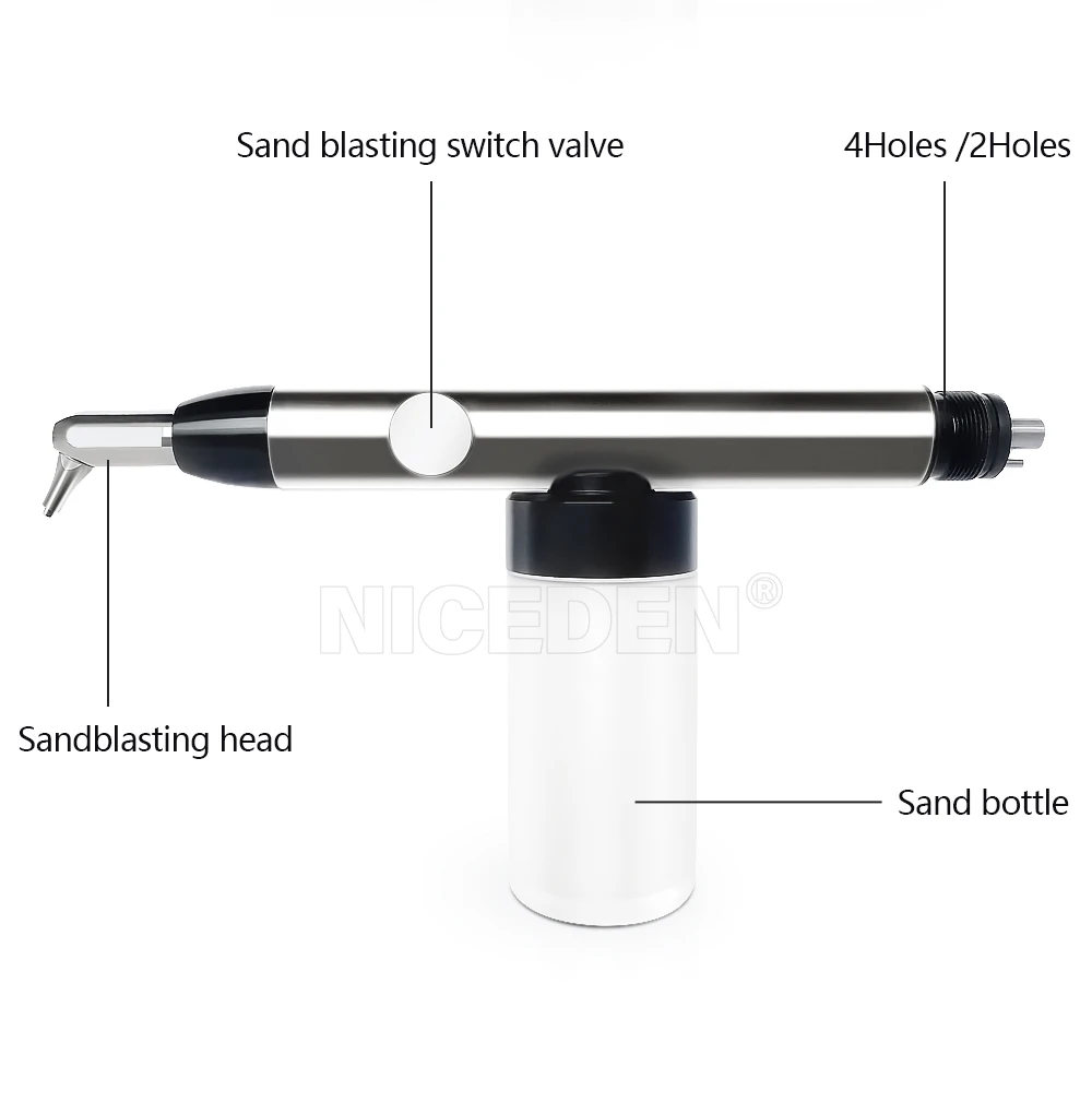 НОВЫЙ стоматологический микробластер из оксида алюминия с распылителем воды