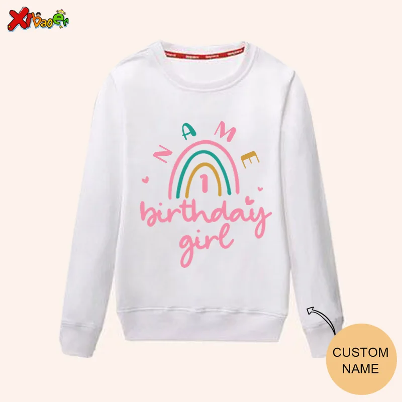 

Match Famili Outfit Birthday Outfits Family Matching White Sweatshirt Clothes Kids Personalized Name for Family Matching Sweater