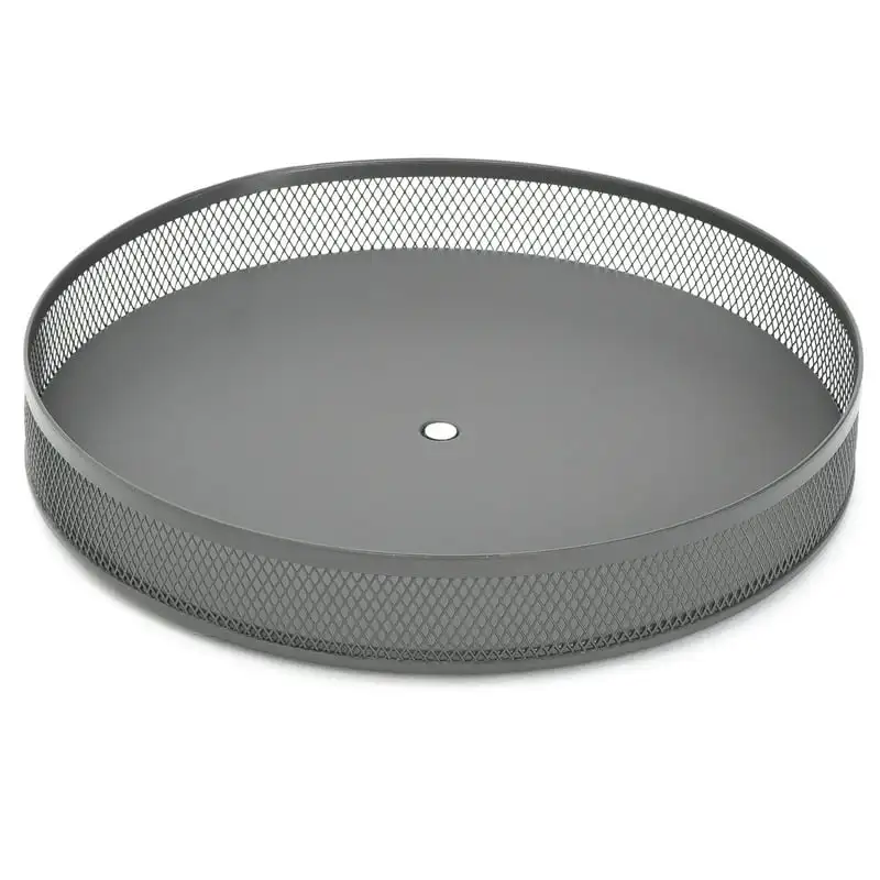 

Beautiful 10" Wide Metal Spinning Turntable Kitchen, Bathroom Storage Organizer， Ideal For Home Organization.