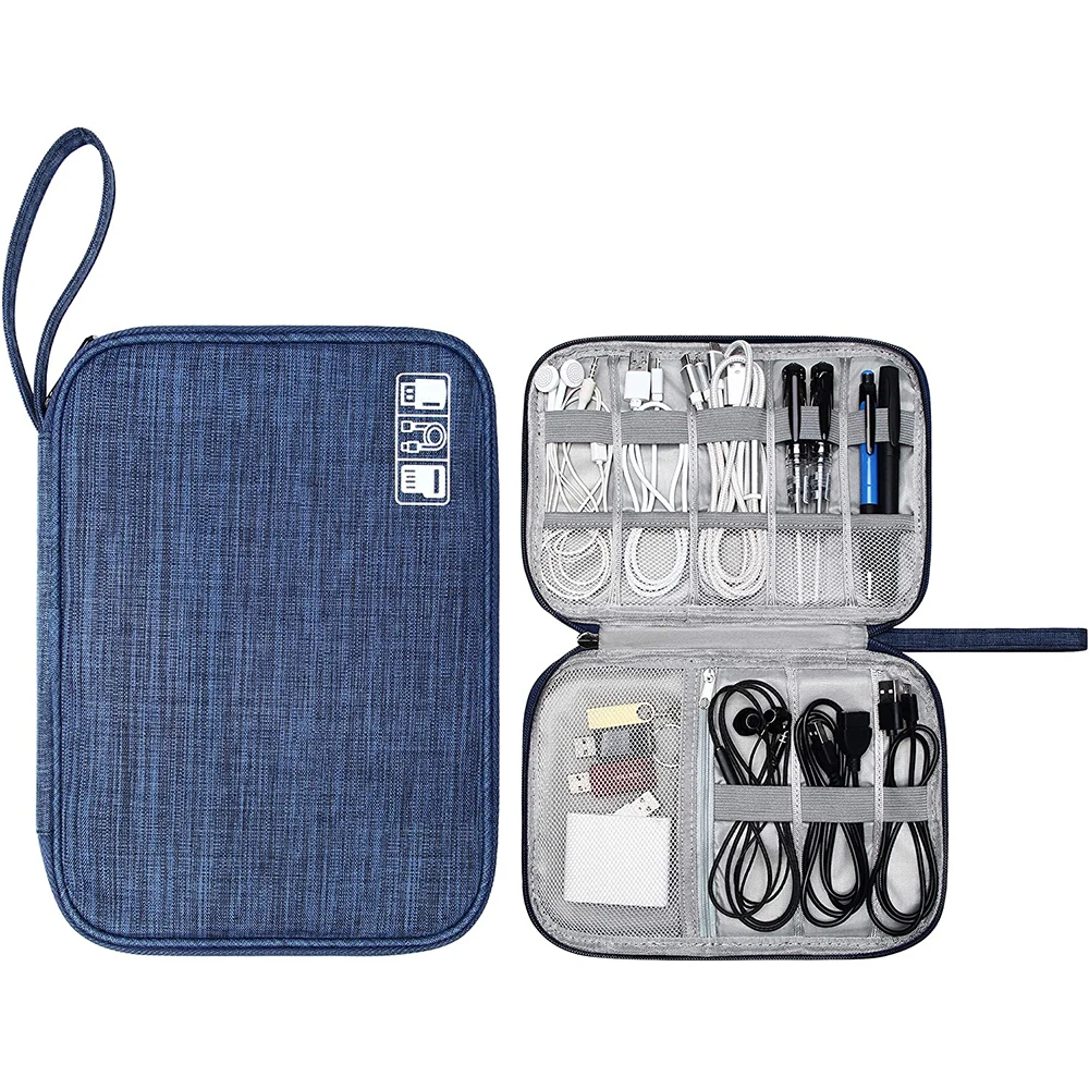 

Cable Organizer Bag Travel Universal Electronics Accessories Storage Bag Gadget Gear Cases For IPad Mini Kindle Smartphone Charg