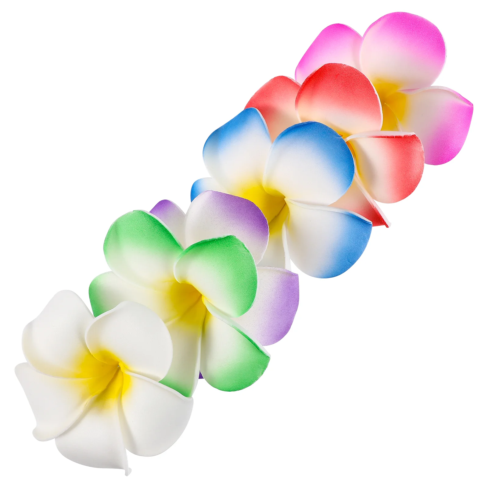 

12 заколки для волос, Гавайские аксессуары, зажимы, цветы для гибискуса-гавайский цветок, цветочные зажимы для волос, Цветочная заколка