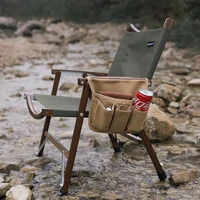 outdoor multifunctional storage bag portable storage bag camping kermit chair armrest hanging bag side