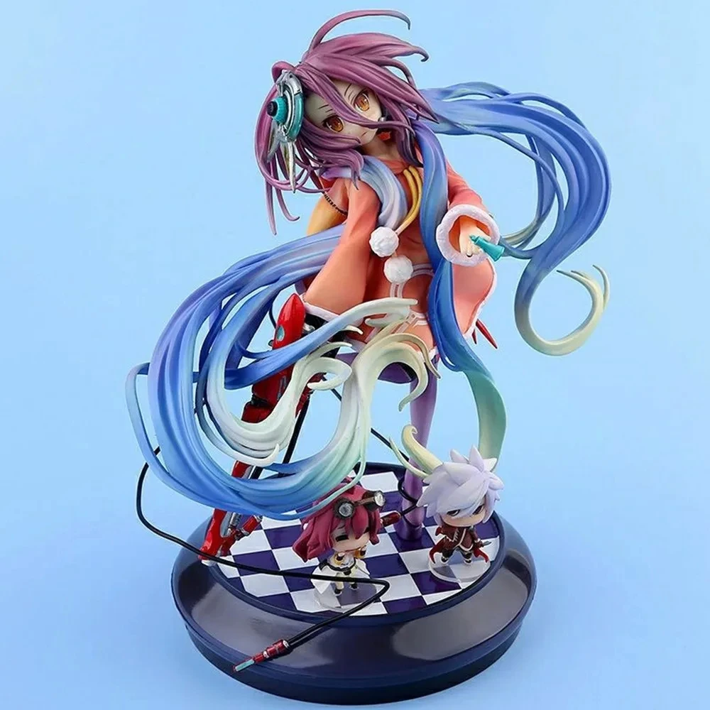 Аниме Фигурки No Game Life Shiro&ampAmp Shuvi Dola Zero 1/7 ПВХ Фигурка Игрушка Модель Коллекция