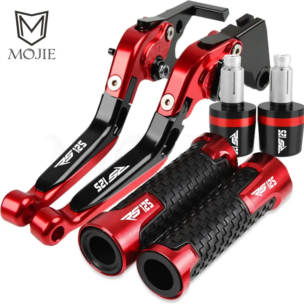 

Motorcycle Adjustable Brake Clutch Levers For APRILIA RS125 RS 125 1996-2005 2004 2003 2002 2001 2000 1999 1998 Handle Grip Ends