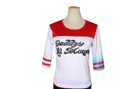 Детская футболка на Хэллоуин косплей костум Квинн отряд Харли монстр броки