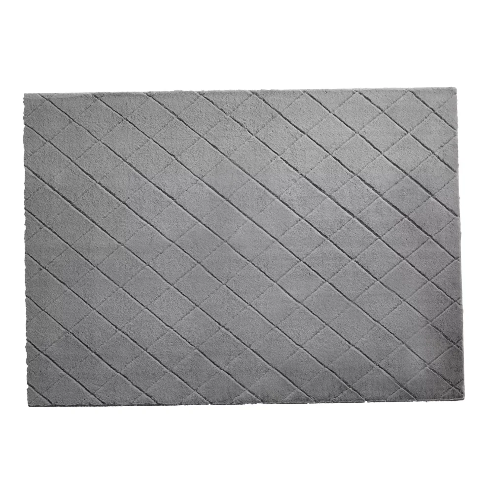

Better Homes & Gardens, 5' x 7' Rabbit Faux Fur Diamond Grey Area Rug