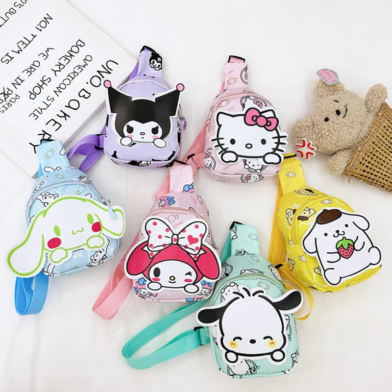 Простая повседневная детская сумка через плечо портативная маленькая нагрудная