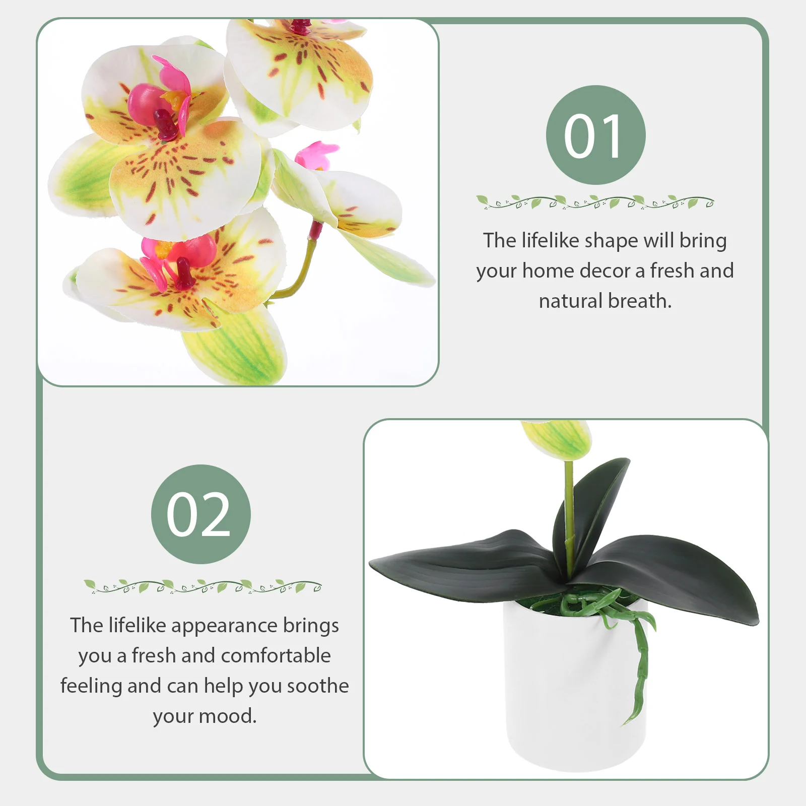 Имитация горшечных растений настольный искусственный имитация цветка