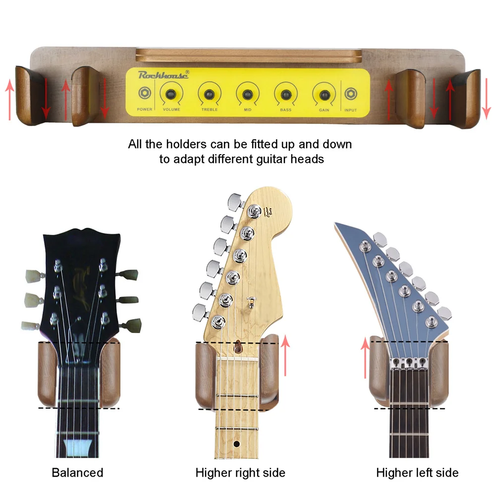 

57*13*4cm Hanger Guitar . Solid Wood StandInstrument Adjustable Bracket