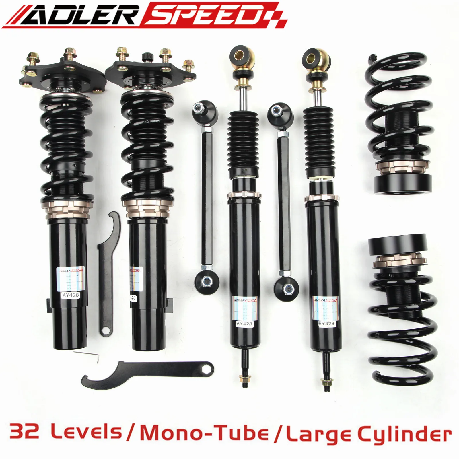 

ADLERSPEED 32 Level Adjustable Coilover Shock Kit For 18-21 Honda Accord W/O ADS