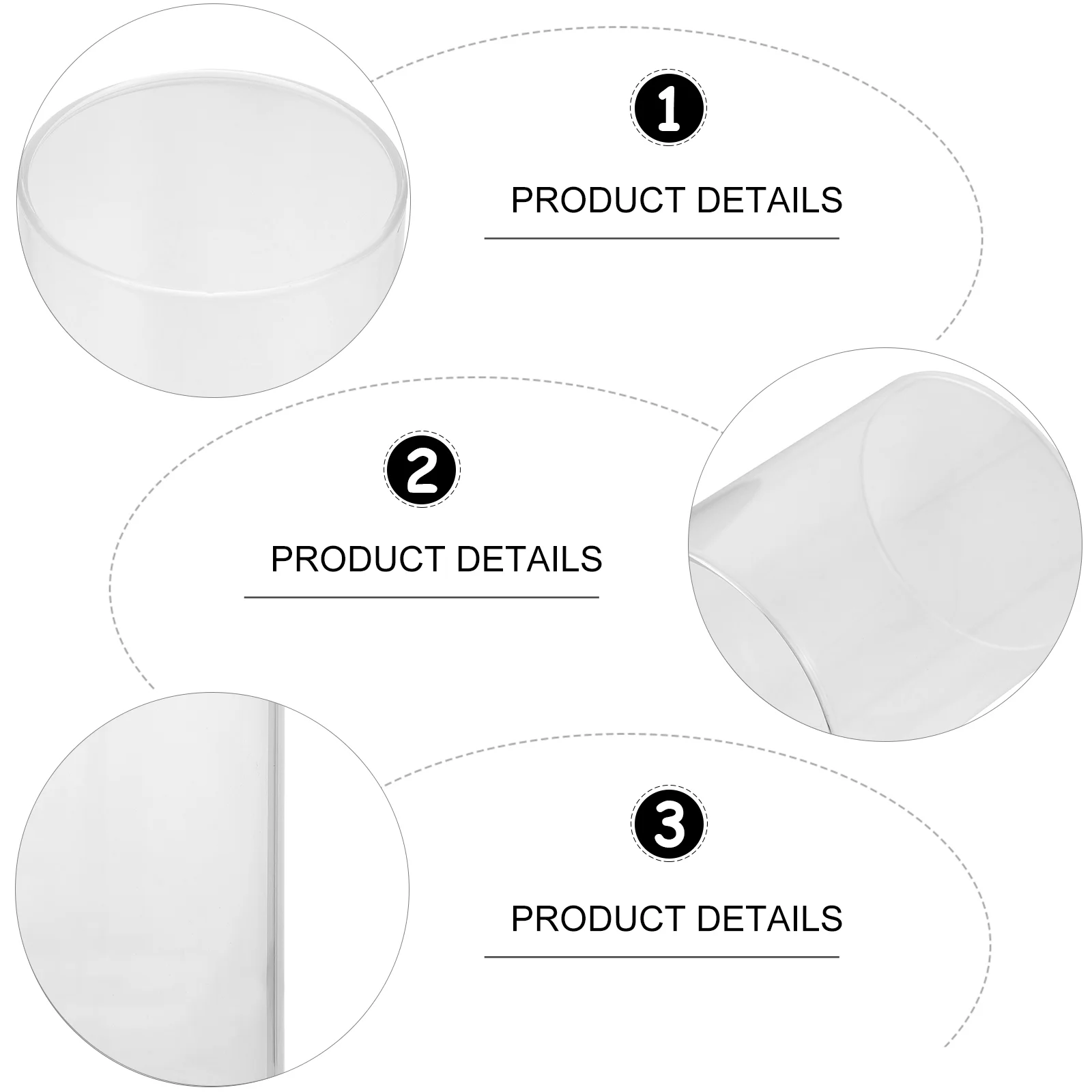 

1pc Glass Salad Bowl Funny Food Serving Tableware Food Storage Container