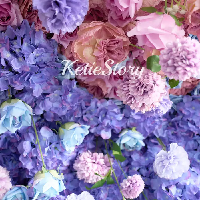 Роскошные объемные королевские розы фиолетовые розовые градиентные смешанные