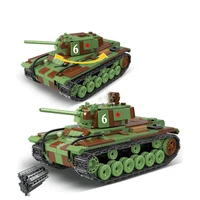726pcs military ww2 soviet russia kv1 heavy tank blocks diy army vehicle building bricks toy for kids children gifts