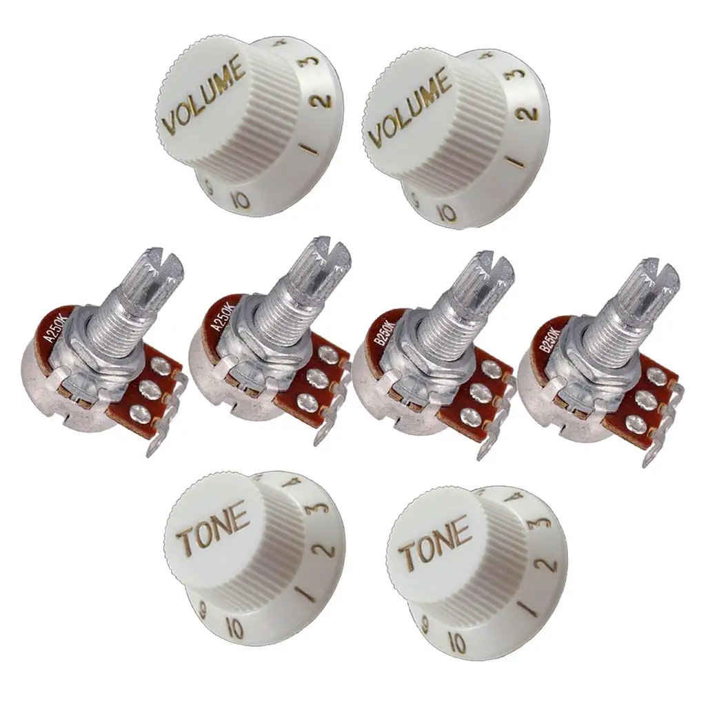 

Guitar Potentiometer Pot with Guitar Volume Control Knobs 18mm Set