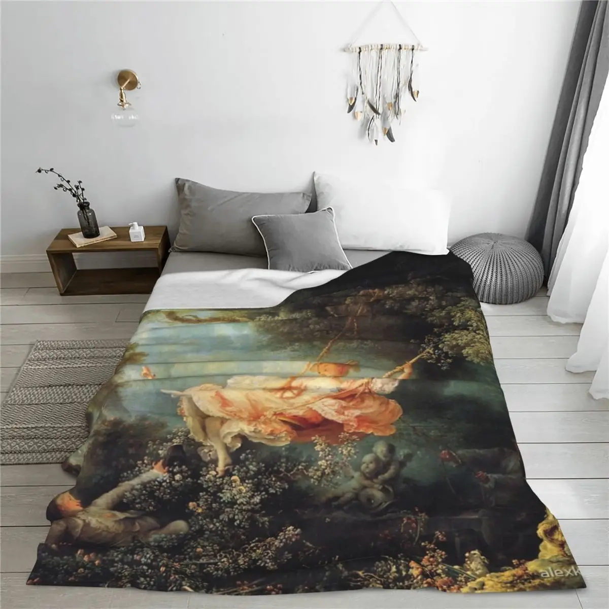 Одеяло The Swing By Jean-Honor Fragonard покрывало на кровать комплект кровати пушистые мягкие