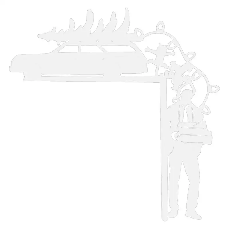 

Рождественский знак на входную дверь, деревянные рождественские украшения, двухсторонняя дверь, подвесная Рождественская дверь