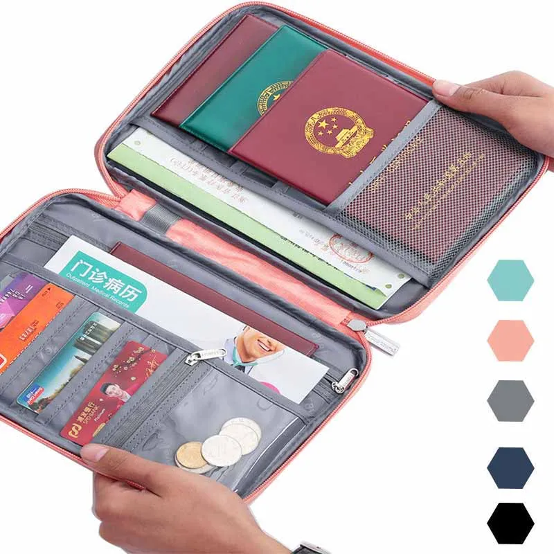 S/L Travel Wallet Passport Holder Creative Waterproof Document Case Organizer Travel Accessories Document Cardholder